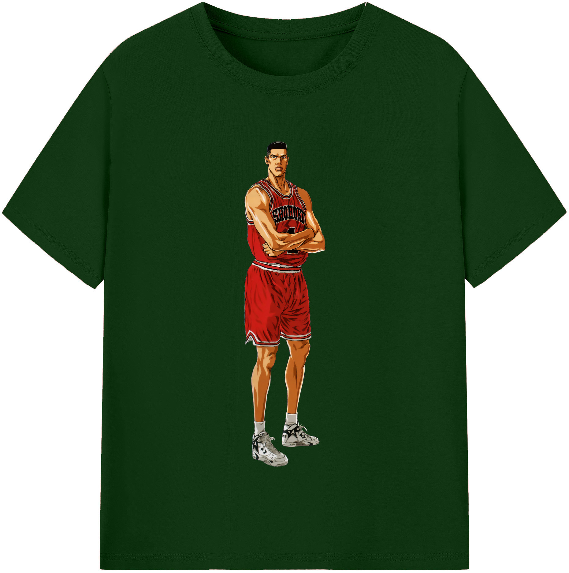 SLAM DUNK／スラムダンク 綿100％半袖Tシャツ（フロントプリント）